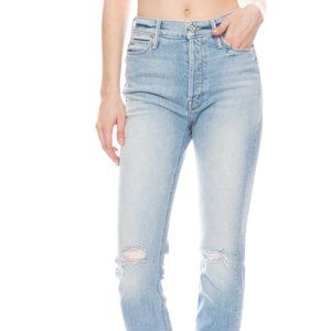 MOTHER The Dazzler Button Fly Ankle Jean Size 30
